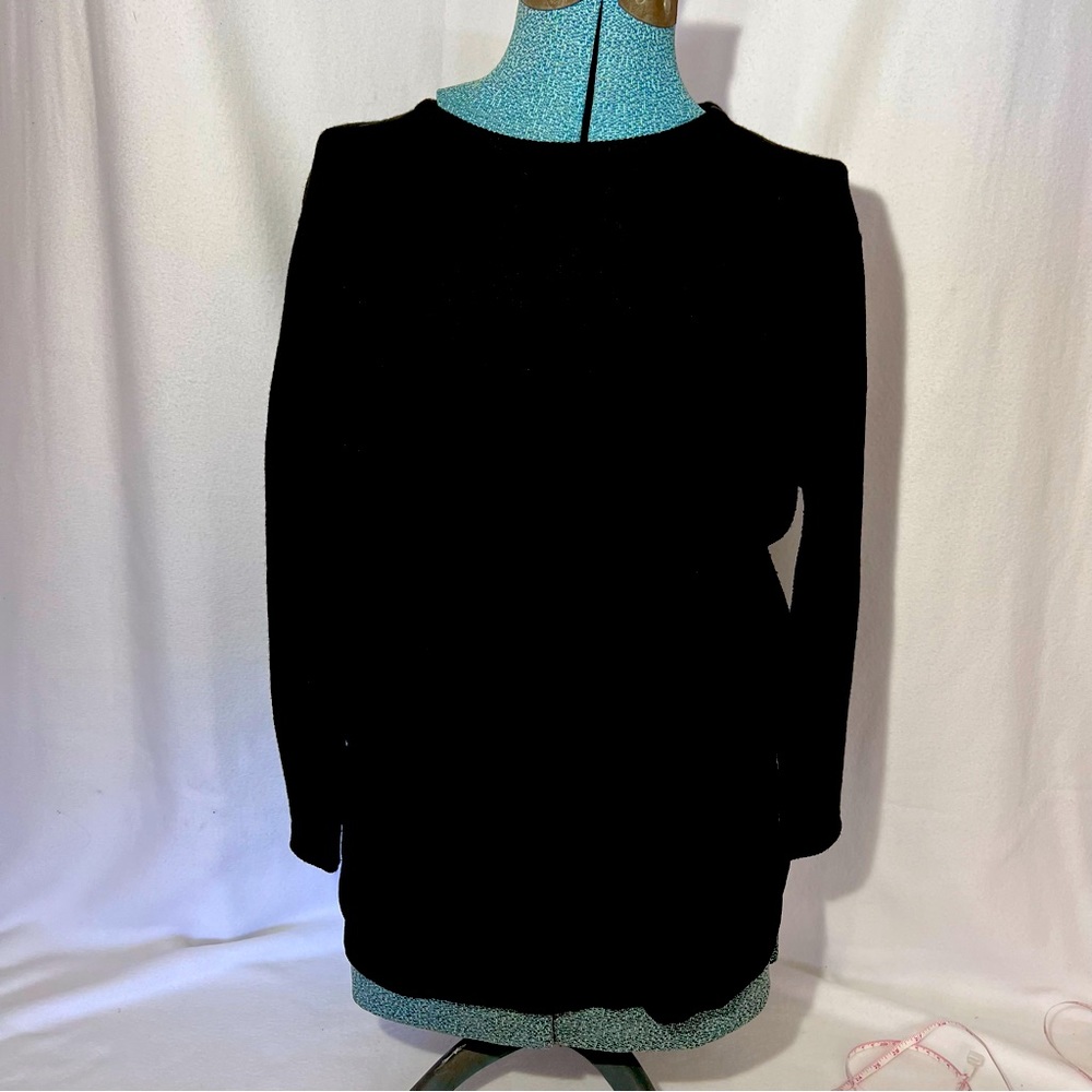 Tatyana Quarter Sleeve Black Sweater 3XL